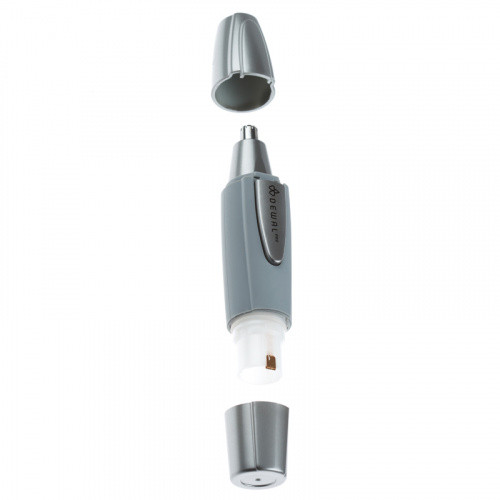 DEWAL PRO Машинка для стрижки в носу и ушах, 2 ножевых блока, 1мм, серебро - фото 2 - id-p108193607
