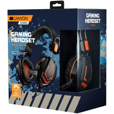 Headset Canyon Fobos GH-3A Black Orange (CND-SGHS3A) - фото 2 - id-p113444924