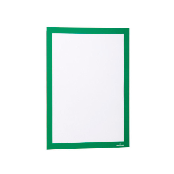 Настенная информационная магнитная рамка Durable Duraframe, А4, зелёная, самоклеящаяся - фото 2 - id-p113445550
