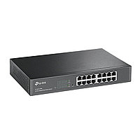 Коммутатор, TP-Link, TL-SG1016DE, 19-дюймовый стоечный, 16 портов 10/100/1000M RJ45, Настраиваемый(Easy