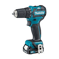 Аккумуляторная дрель-шуруповерт, Makita, DF332DWAE, CXT BL 12В max, 10мм, 35/21Нм (2х2.0Ач, з/у), Синий