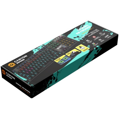 Wired Gaming Keyboard,Black 104 mechanical switches,60 million times key life, 22 types of lights,Removable - фото 3 - id-p113446720