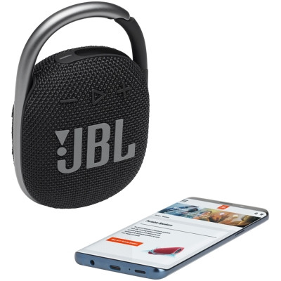 JBL Clip 4 - Portable Bluetooth Speaker with Carabiner - Black - фото 4 - id-p113447362