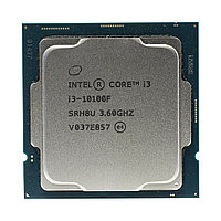 Процессор, Intel, i3-10100F LGA1200, оем, 6M, 3.60 GHz, 4/8 Core Comet Lake, 65 Вт, без встроенного видео