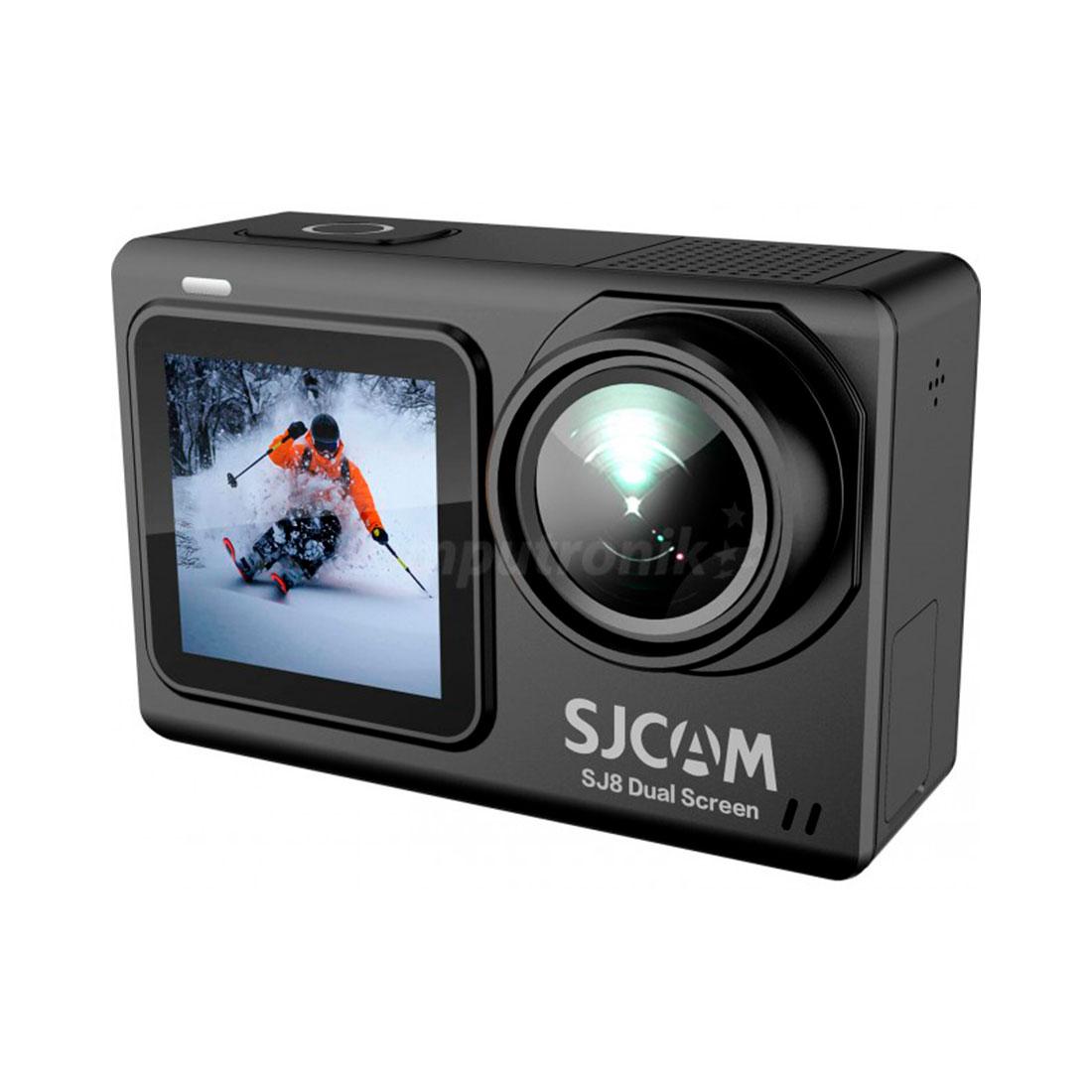 Экшн-камера, SJCAM, SJ8 DUAL SCREEN, 4K/30fps, Sony IMX335 16 МП 140,5°, Wifi 2.4G, Slow motion, Чипсет - фото 1 - id-p113445794