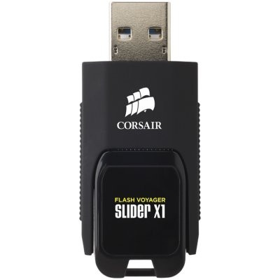 Corsair Flash Voyager Slider X1 USB 3.0 256GB, Capless Design, Read 130MBs, Plug and Play, EAN:0843591057011 - фото 4 - id-p113451360