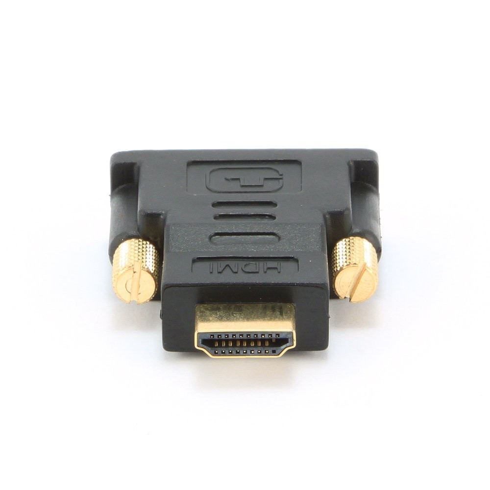 Переходник HDMI - DVI Cablexpert A-HDMI-DVI-1, 19M/19M, золотые разъемы, пакет, черный - фото 1 - id-p113452365