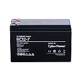Батарея, CyberPower, RC12-7, Свинцово-кислотная 12В 7 Ач, Вес: 2 кг, Размер в мм.: 151*65*94, фото 2