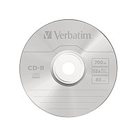 Диск CD-R, Verbatim, (43343) 700MB, 52х, 50шт в упаковке, Незаписанный