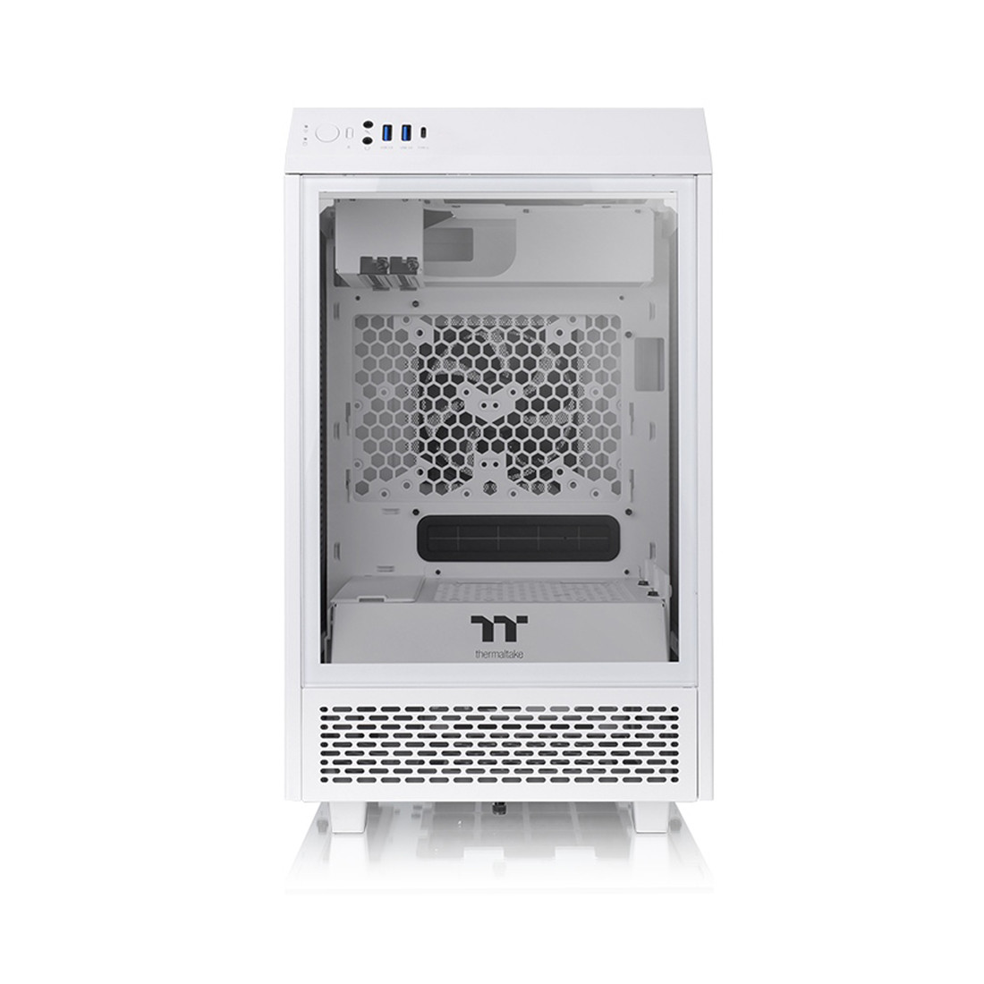 Компьютерный корпус, Thermaltake, The Tower 100 Snow, CA-1R3-00S6WN-00, SPCC, Tempered Glass*3, Mini-ITX, USB - фото 3 - id-p113447925