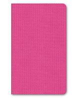 Бизнес-блокнот Hatber, 128л, А5, клетка, цветной срез, мягкий переплёт, eco-кожа, серия Dobby - Розовый