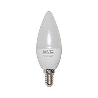 Эл. лампа светодиодная, SVC, LED C35-7W-E14-4200K, Мощность 7Вт, Тип колбы C35, Цвет. Температура 4200K,