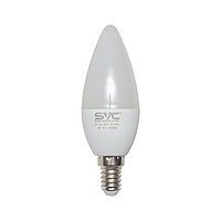 Эл. лампа светодиодная, SVC, LED C35-7W-E14-6500K, Мощность 7Вт, Тип колбы C35, Цвет. Температура 6500K,