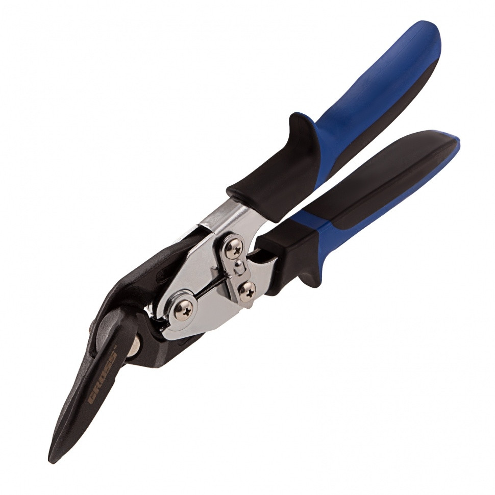 Ножницы по металлу "Piranha", усиленные, 255 мм, прямой и правый рез, сталь СrMo, двухкомпонентные рукоятки - фото 1 - id-p113446364