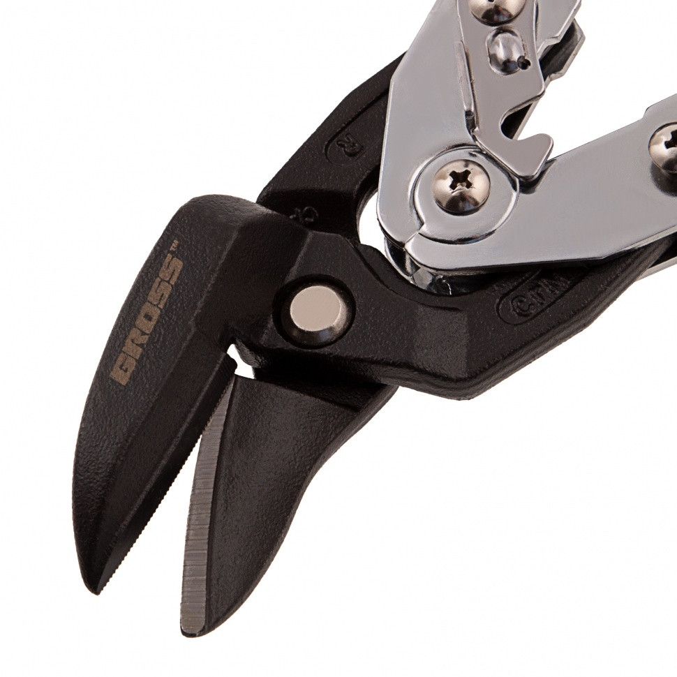 Ножницы по металлу "Piranha", усиленные, 255 мм, прямой и правый рез, сталь СrMo, двухкомпонентные рукоятки - фото 3 - id-p113446364