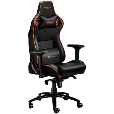 Кресло для геймеров Canyon Corax CND-SGCH5 черно-оранжевое - фото 3 - id-p113453416