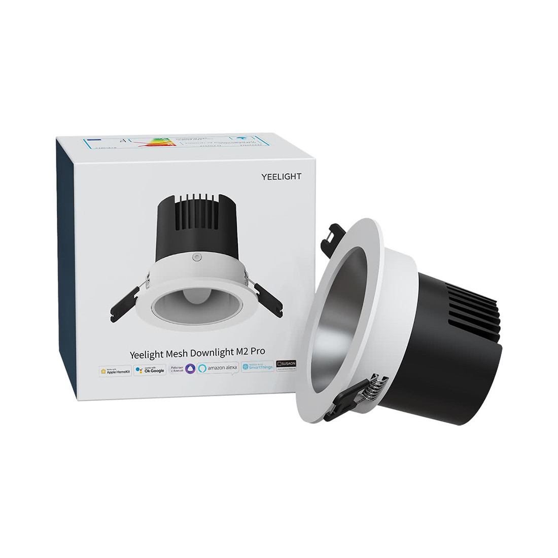 Светильник потолочный, Yeelight, Mesh Downlight M2 Pro, YLTS03YL, Время работы 25000 ч, 113x81.5x113 мм, - фото 3 - id-p113450499