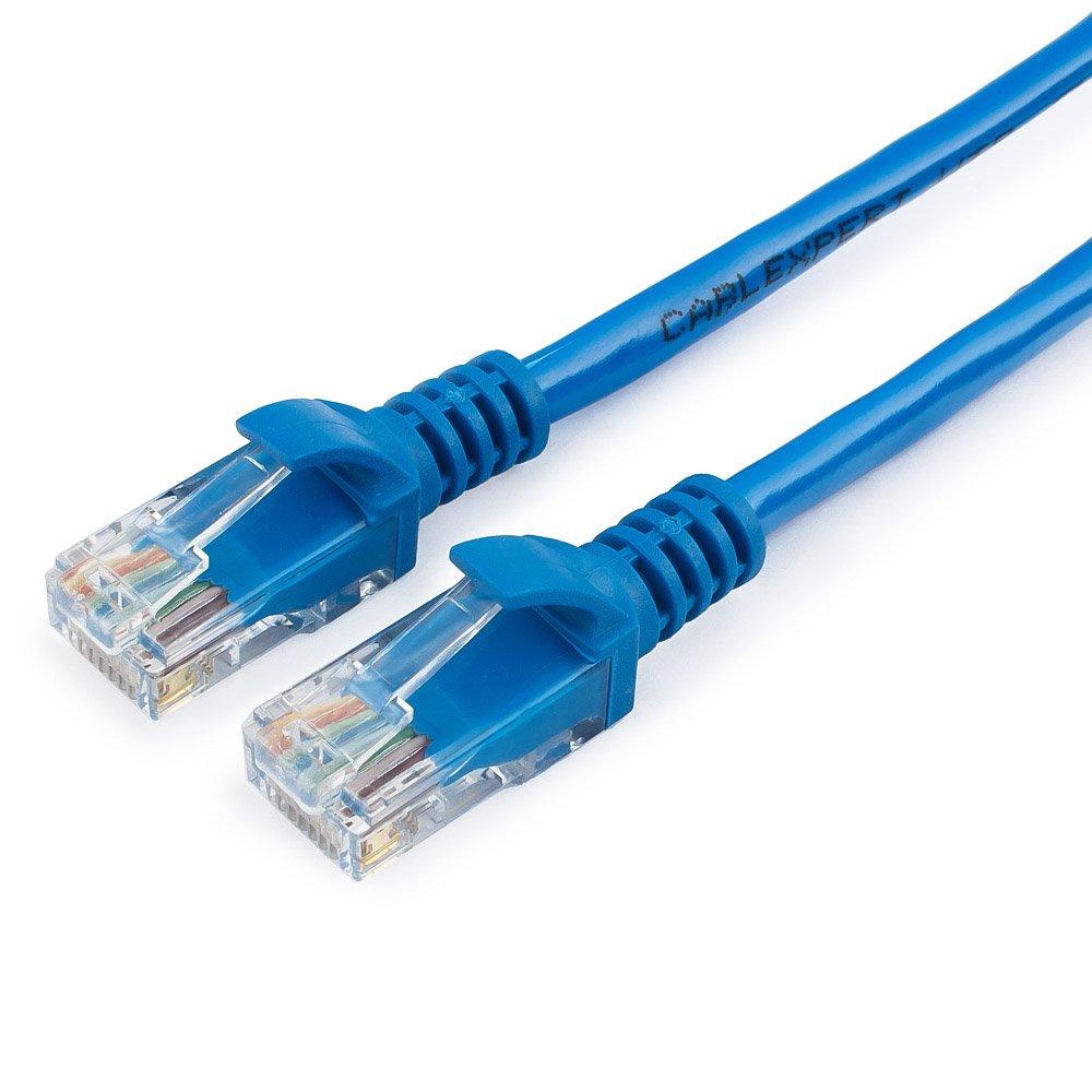 Патч-корд UTP Cablexpert PP12-7.5M/B кат.5e, 7.5м, литой, многожильный (синий) - фото 1 - id-p113449592