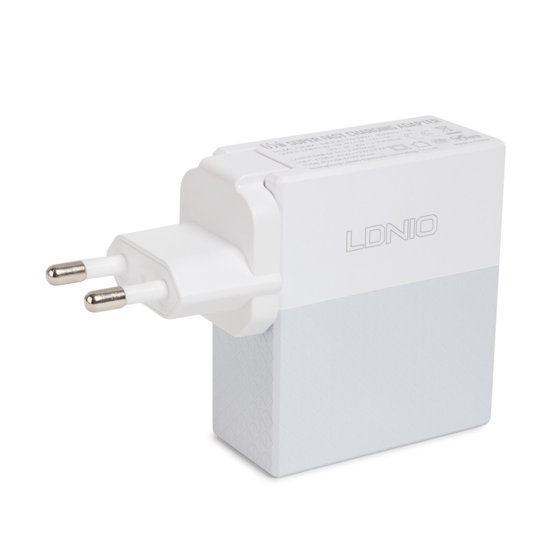 Универсальное зарядное устройство, LDNIO, A2620C, 65W, Быстрая зарядка, 1*USB Type-C/65W/5V/3A, - фото 1 - id-p113445338