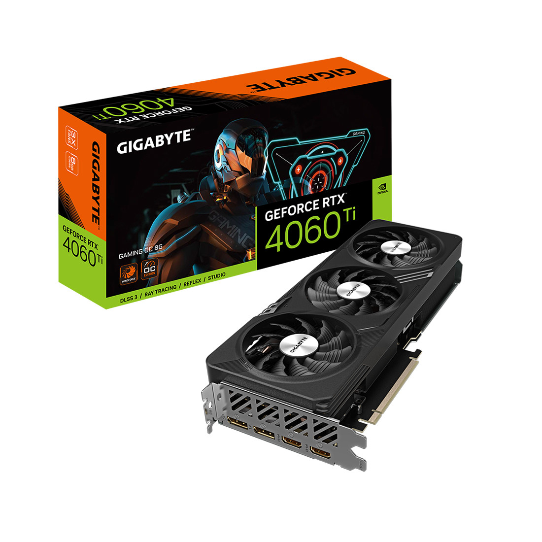 Видеокарта, Gigabyte, RTX4060Ti GAMING OC 8G (GV-N406TGAMING OC-8GD) 4719331313456, GDDR6, 128bit, 2-HDMI, - фото 3 - id-p113445965