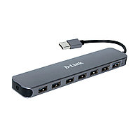 Сетевой адаптер, D-Link, DUB-H7/E1A, 10/100М, USB