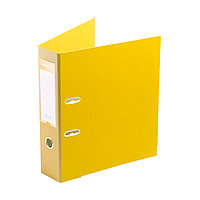 Папка регистратор с арочным механизмом, Deluxe, Office 3-YW5 (3" YELLOW), А4, 70 мм, 1200 мкм. (2 мм.),