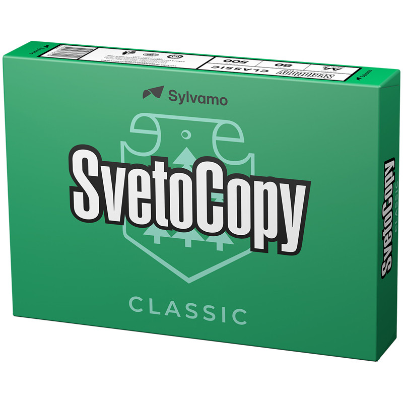 Бумага для печати SvetoCopy Classic, А4, 80гр/м2, белая, класс C, 500л в пачке - фото 1 - id-p113446523