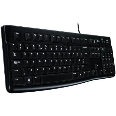 LOGITECH K120 Corded Keyboard - BLACK - USB - RUS - B2B - фото 1 - id-p113449796