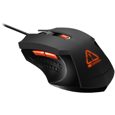 CANYON Star Raider GM-1, Optical Gaming Mouse with 6 programmable buttons, Pixart optical sensor, 4 levels of - фото 1 - id-p113448197
