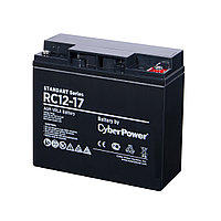 Батарея, CyberPower, RC12-17, Қорғасын-қышқылды 12В 17Ач, Салмағы: 5.4 кг, Өлшемі мм.: 181*76*167