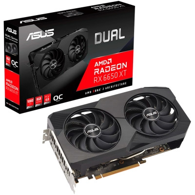 ASUS Video Card AMD Radeon Dual RX 6650 XT OC Edition 8GB GDDR6/128 bit 1xHDMI 3xDP #90YV0HL0-M0NA00 - фото 2 - id-p113449829