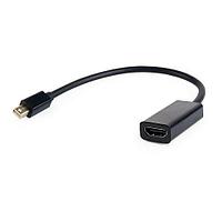 miniDisplayPort - HDMI адаптері, Cablexpert A-mDPM-HDMIF-02, 20M/19F, кабель 15см, қара, пакет