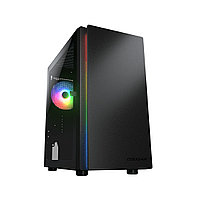 Компьютерный корпус, Cougar, Purity RGB Black, Micro ATX/Mini ITX, USB 2*3.0/1*2.0, HD-Audio+Mic, Кулер 1*12см
