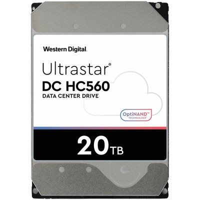 HDD Server WD/HGST ULTRASTAR DC HC560 (3.5 , 20TB, 512MB, 7200 RPM, SAS 12Gb/s, 512E SE P3), SKU: 0F38652 - фото 1 - id-p113447599
