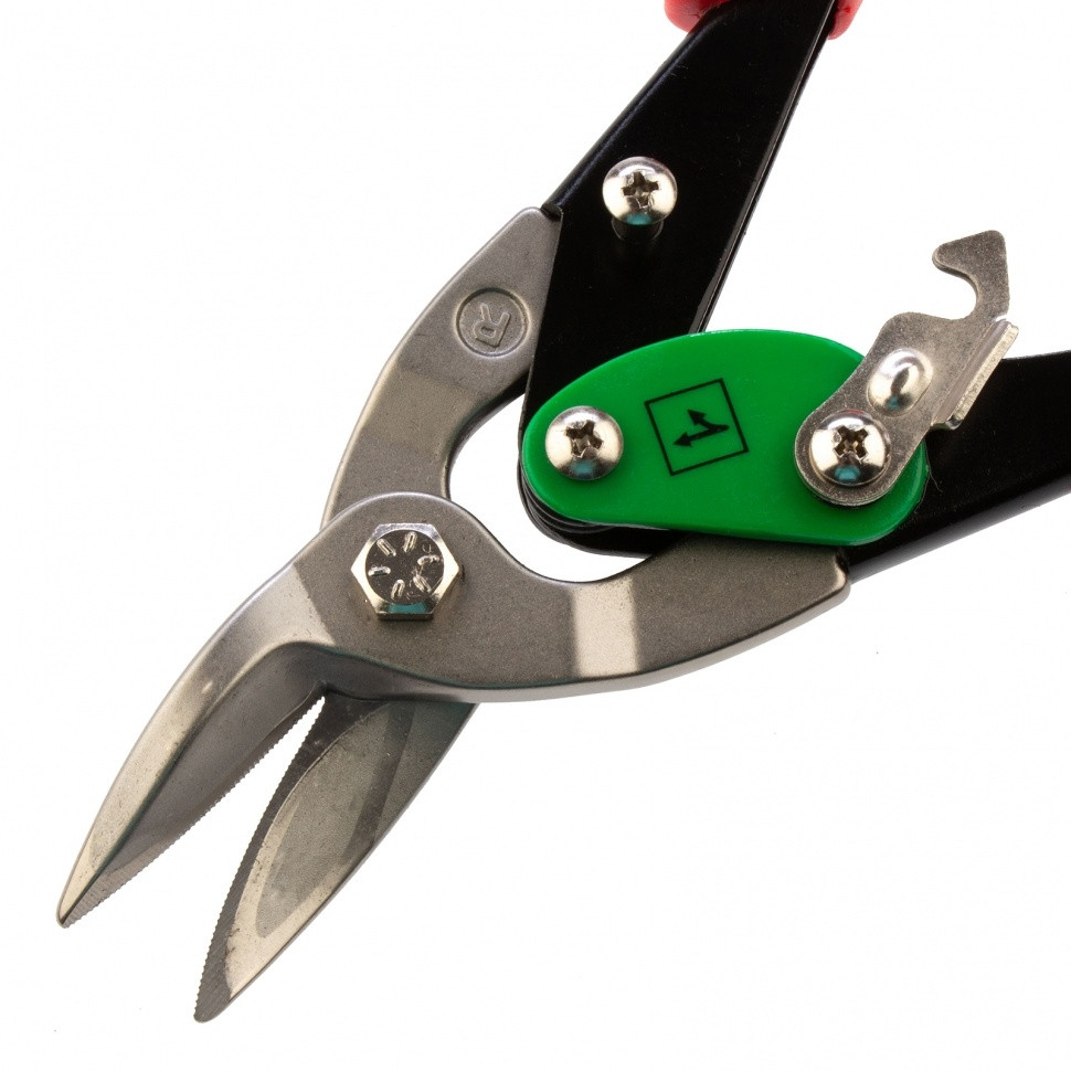 Ножницы по металлу, 250 мм, правый рез, сталь CRMO, двухкомпонентные рукоятки, PRO Matrix - фото 5 - id-p113448967