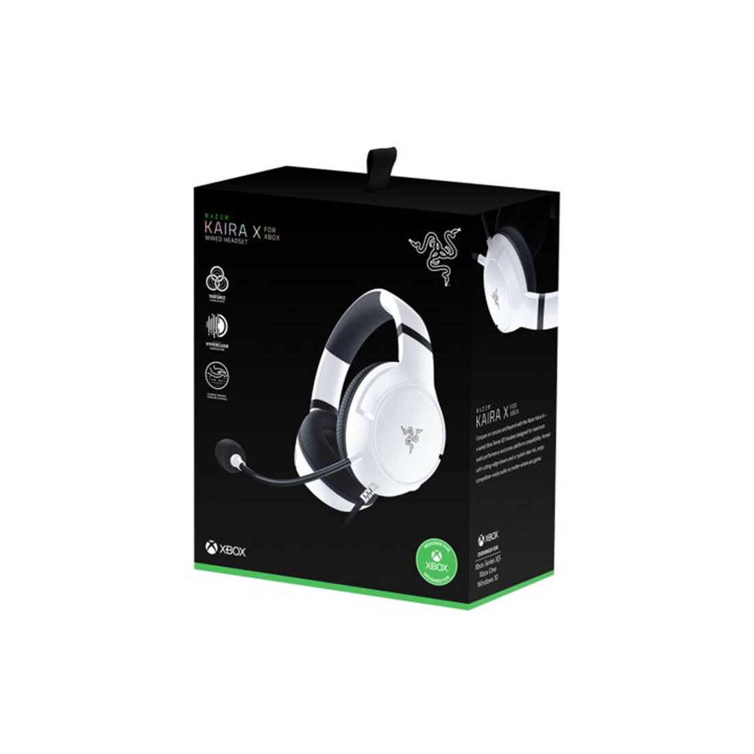 Гарнитура, Razer, Kaira X for Xbox, RZ04-03970300-R3M1, Игровая гарнитура, Микрофон поворотный гибкий, - фото 3 - id-p113448261