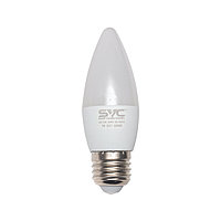 Эл. лампа светодиодная, SVC, LED C35-7W-E27-4200K, Мощность 7Вт, Тип колбы С35, Цвет. Температура 4200K,