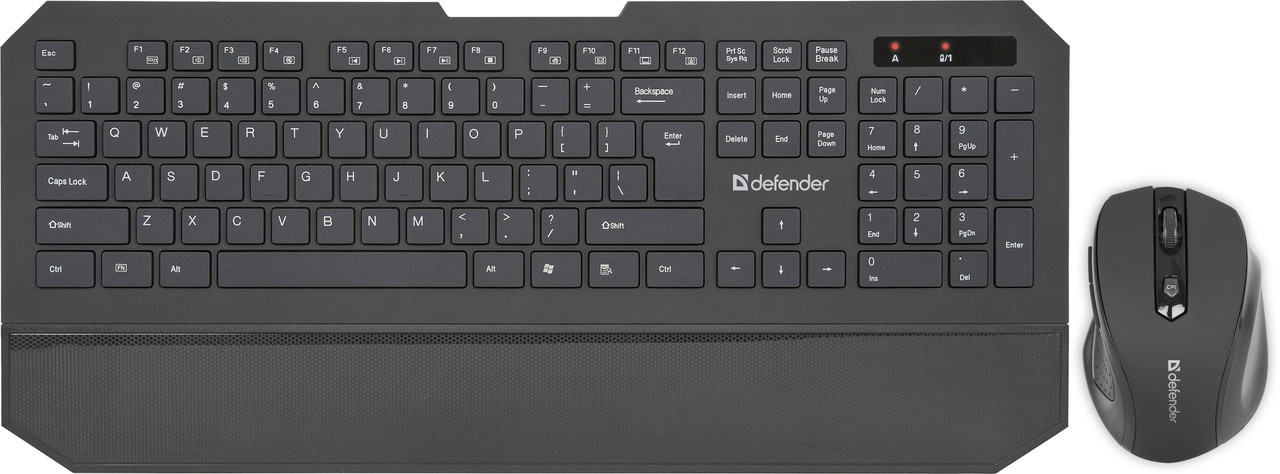 Комплект беспроводной клавиатура+мышь Defender Berkeley C-925 RU,черный - фото 1 - id-p113452038