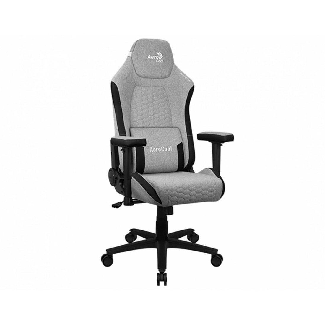 Игровое компьютерное кресло, Aerocool, Crown Ash Grey, Тканевая поверхность AeroWeave с карбоновым рисунком, - фото 1 - id-p113449035
