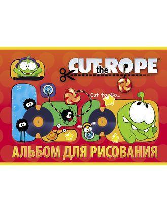 Альбом для рисования Hatber, 24л, А4, на скобе, серия Cut The Rope - фото 1 - id-p113448365