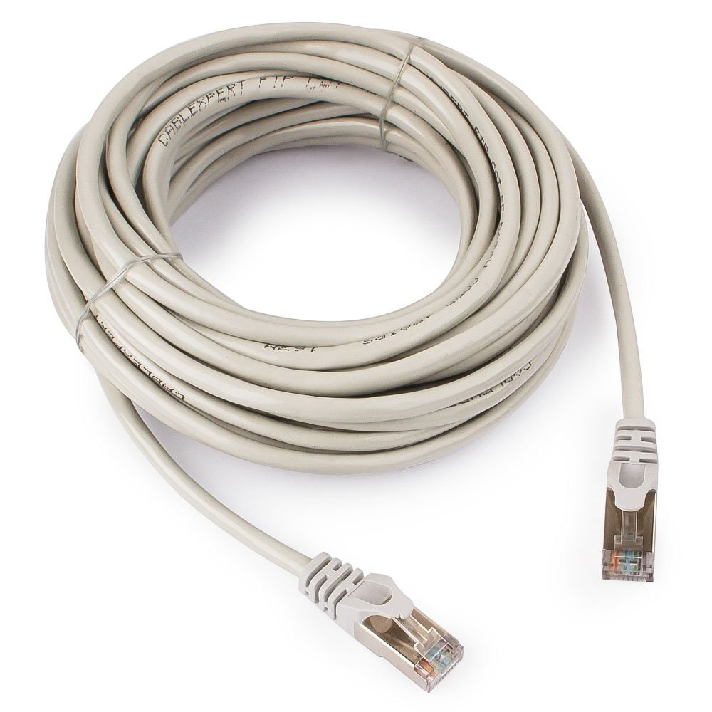 Патч-корд FTP Cablexpert PP22-10m кат.5e, 10м, литой, многожильный (серый) - фото 1 - id-p113450032