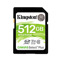 Карта памяти, Kingston, SDS2/512GB, SD 512GB, Canvas Select Plus