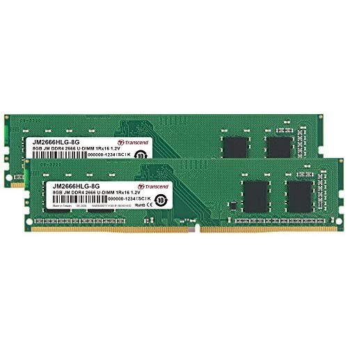 Память оперативная DDR4 Desktop Transcend JM2666HLG-16GK - фото 1 - id-p113452333