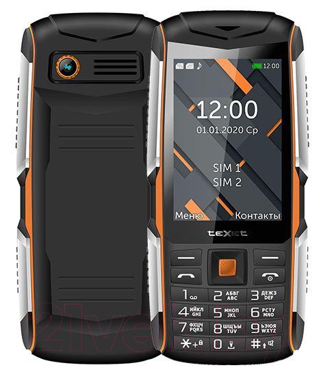 Мобильный телефон Texet TM-D426 черный-оранжевый - фото 1 - id-p113451185
