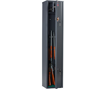 Оружейный сейф-шкаф на 3 ствола AIKO ЧИРОК 1528 (КРЕЧЕТ) с трейзером, с двумя ключевыми замками - фото 1 - id-p113450144