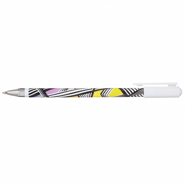 Ручка шариковая Hatber Rapid, 0,7мм, синяя, чернила на масляной основе, цветной корпус с рисунком - фото 2 - id-p113451219