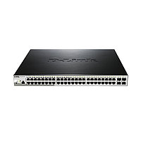 Коммутатор, D-Link, DGS-1210-52P/ME/B1A, 19 дюймовый стоечный, 48 портов 10/100/1000M RJ45+4 порта SFP (порты