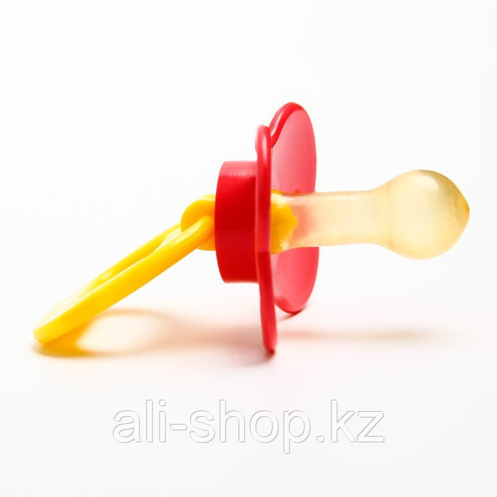 Соска-пустышка латексная классическая «Цветочек» с кольцом, от 0 мес., цвета МИКС - фото 2 - id-p113457497