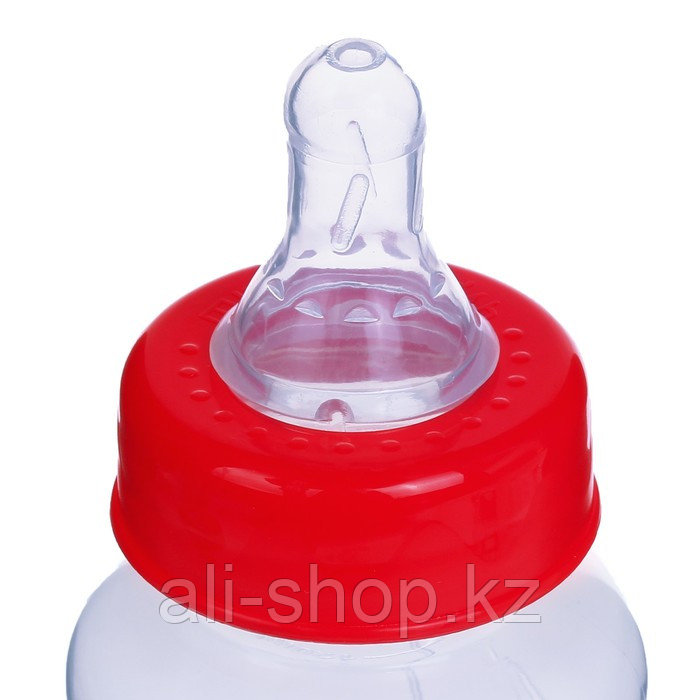 Бутылочка для кормления детская приталенная, 150 мл, от 0 мес., цвет красный - фото 2 - id-p113457501