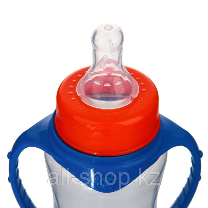 Бутылочка для кормления «Лучший ребёнок» детская приталенная, с ручками, 250 мл, от 0 мес., цвет син ... - фото 3 - id-p113457531